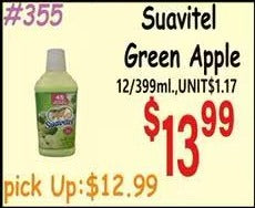 Suavitel Green Apple 12/399ml