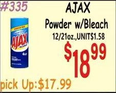 AJAX Powder w/Bleach 12/21oz