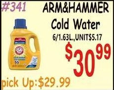 ARM&HAMMER Cold Water 6/1.63L