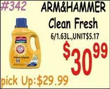 ARM&HAMMER Clean Fresh 6/1.63L