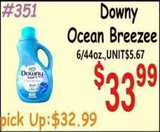 Downy Ocean Breeze 6/44oz