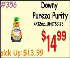 Downy Pureza Purity 4/32oz