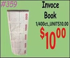 Invoice Book 1/400ct