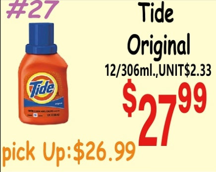 Tide Original 12/306ml