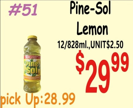Pine-Sol Lemon 12/828ml