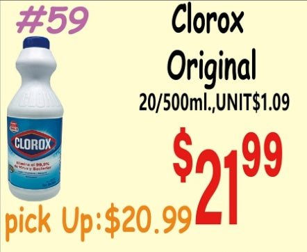 Clorox Original 20/500ml