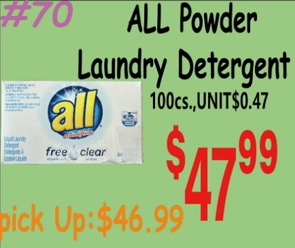 ALL Powder Laundry Detergent 100cs