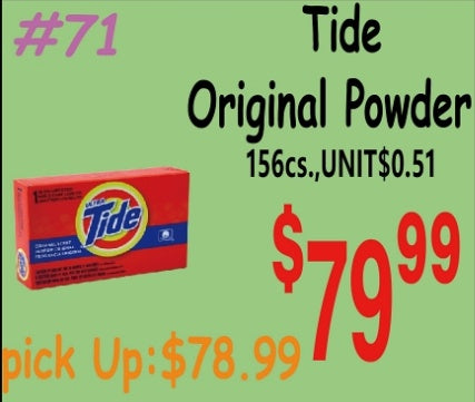 Tide Original Powder 156cs