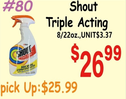 Shout Triple Acting 3/150oz