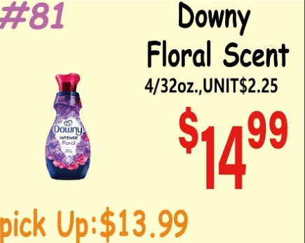Downy Floral Scent 4/32oz