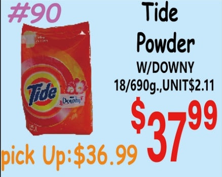 Tide Powder W/DOWNY 18/690g