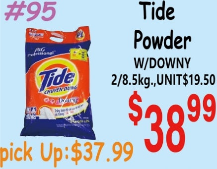 Tide Powder W/DOWNY 2/8.5kg