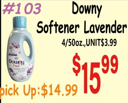 Downy Softener Lavender 4/50oz