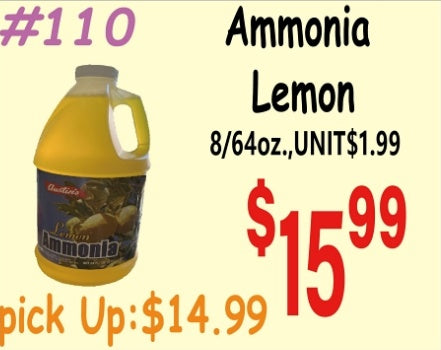 Ammonia Lemon 8/64oz