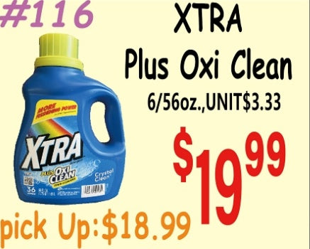 XTRA Plus Oxi Clean 6/56oz