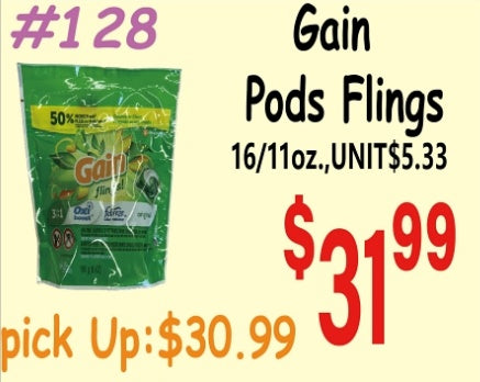 Gain Pods Flings 16/11oz