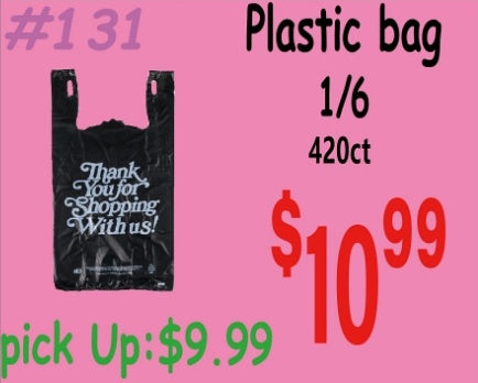 Plastic bag 1/6 1/6 420ct