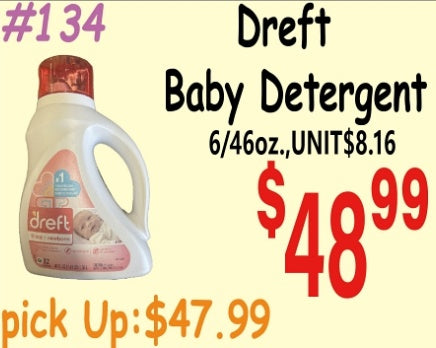 Dreft Baby Detergent 6/62oz