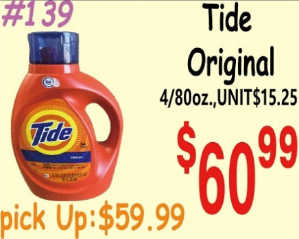 Tide Original 4/80oz