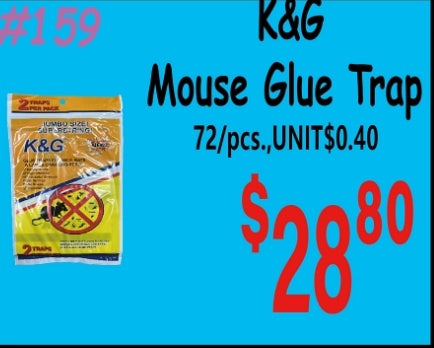 K&G Mouse Glue Trap 12/1UNT