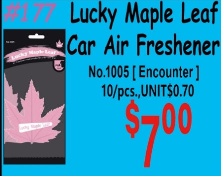 Lucky Maple Leaf Car Air Freshener Encounter No.1005(Encounter) 10/pcs