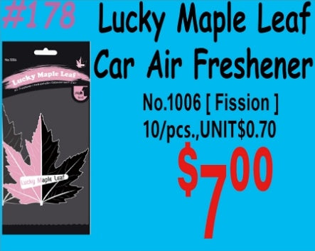 Lucky Maple Leaf Car Air Freshener Fission No.1006(Fission) 10/pcs