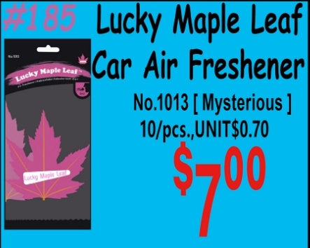 Lucky Maple Leaf Car Air Freshener Mysterious No.1013(Mysterious) 10/pcs