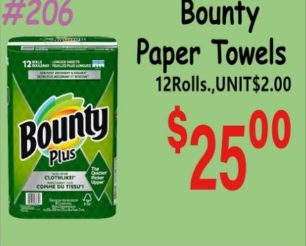 Bounty Paper Towels 12/rol