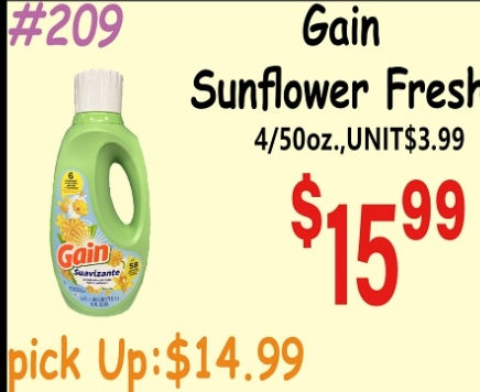 Gain Sunflower Fest 4/95oz