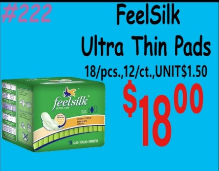 FeelSilk Ultra Thin Pads 16/pcs