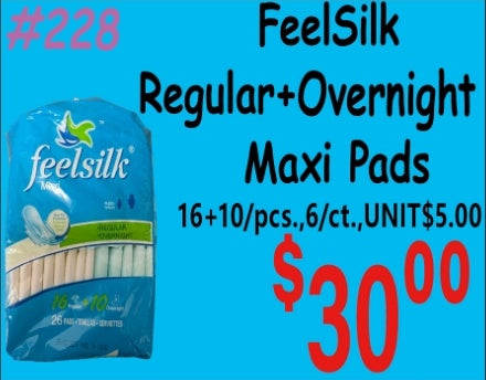 FeelSilk Regular+Overnight 16+8/pcs
