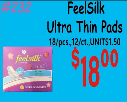 FeelSilk Ultra Thin Pads 14/pcs