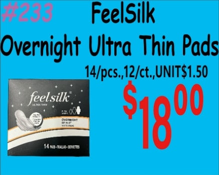 FeelSilk Overnight Ultra Thin 16/pcs