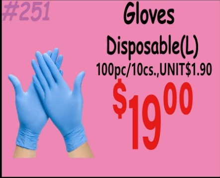 Gloves Disposable(L) 100/pcs