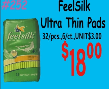 FeelSilk Ultra Thin Pads 32/pcs