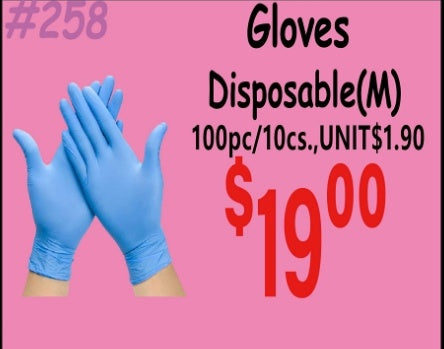 Gloves Disposable(M) 100/pcs
