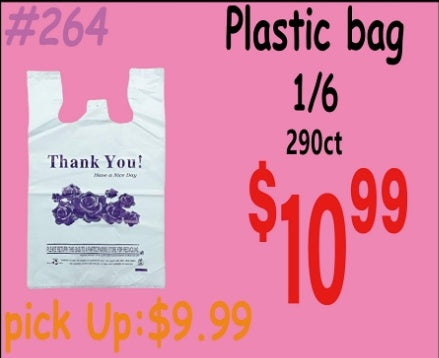 Plastic bag Thank You 290ct 1/6 290ct