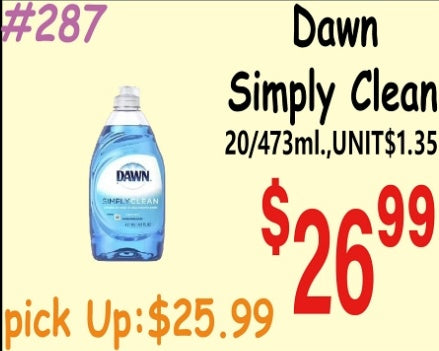 Dawn Simply Clean 20/473ml