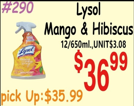Lysol Mango & Hibiscus 12/650ml