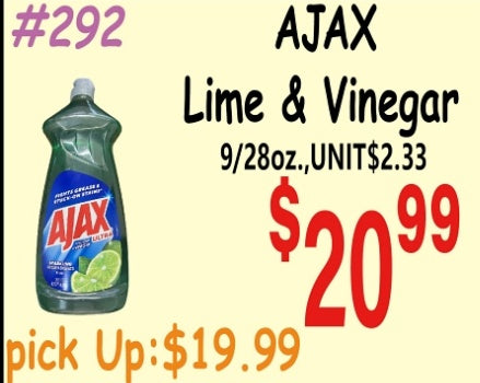 AJAX Lime & Vinegar 9/26oz