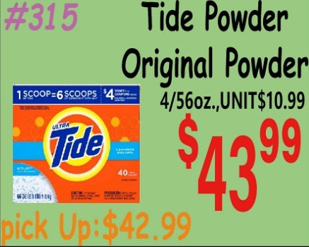 Tide Powder Original 4/95oz