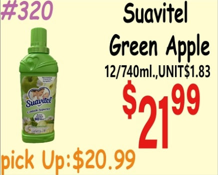 Suavitel Green Apple 12/740ml