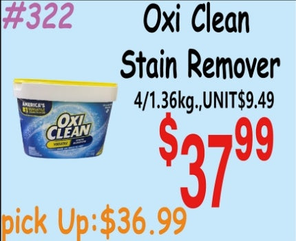 Oxi Clean Stain Remover 4/1.36kg
