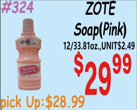 ZOTE Soap(Pink) 12/333ml