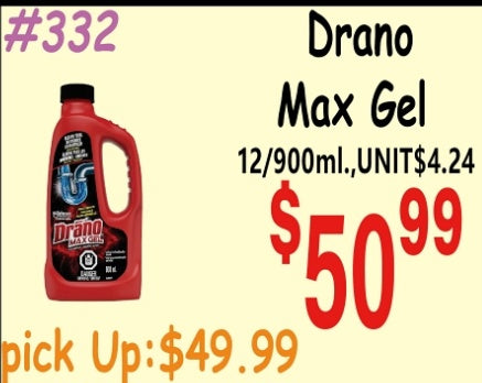 Drano Max Gel 12/900ml