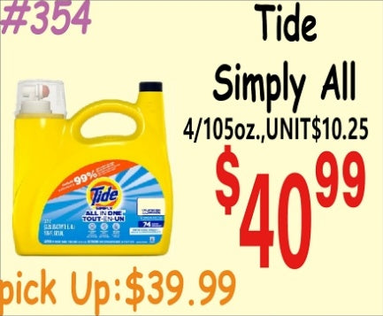 Tide Simply All 4/105oz