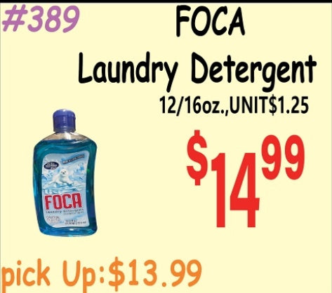 FOCA Laundry Detergent 12/16oz
