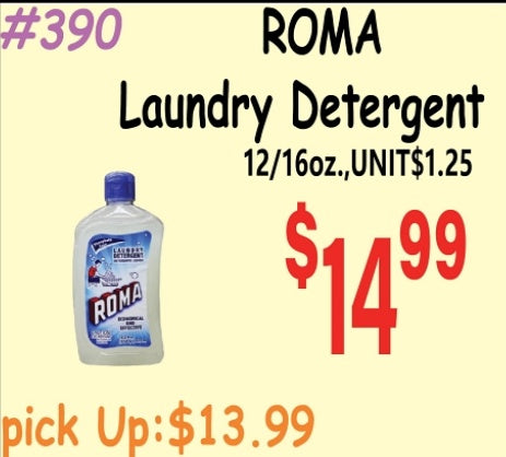 ROMA Laundry Detergent 12/16oz