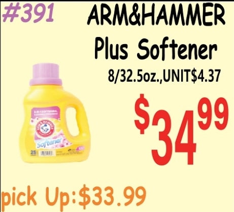 ARM&HAMMER Plus Softener 8/32.5oz