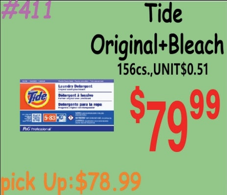 Tide Original+Bleach 15/624g